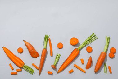 Taze havuç, hasat kavramı, metin için yer.