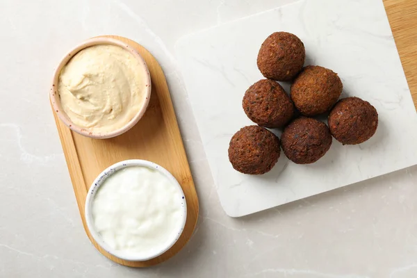 stock image Vegetarian food concept - falafel, tasty falafel balls