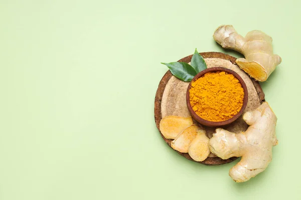 Fragrant Seasoning Turmeric One Main Ingredients Indian Curry — Stock Photo, Image