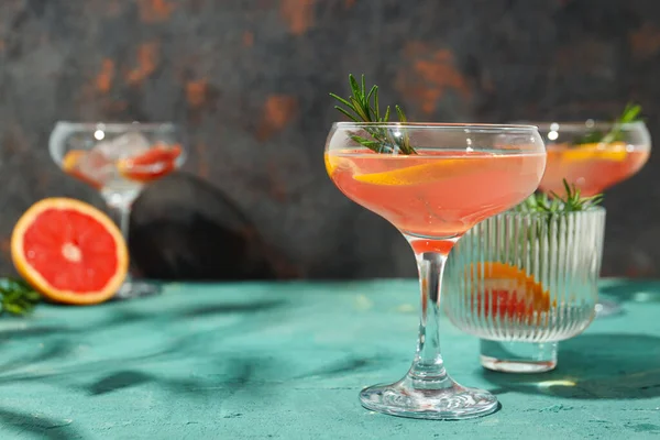 Grapefruit Cocktail Alcohol Non Alcoholic Drink Party — Stock Photo, Image