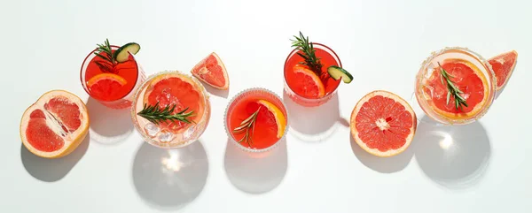 Grapefruitcocktail Alkohol Oder Alkoholfreies Getränk Für Die Party — Stockfoto