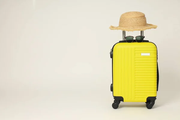 Valigia Bagaglio Bagaglio Viaggi Estivi Vacanze — Foto Stock