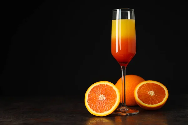 Cóctel Naranja Concepto Delicioso Cóctel Fresco Cítricos Verano —  Fotos de Stock