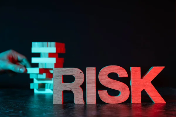Kockázatvédelem Kockázat Üzleti Élet Üzleti Élet Fogalmának Megszüntetése — Stock Fotó
