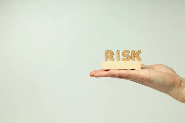 Kockázatvédelem Kockázat Kiküszöbölése Szövegezési Hely — Stock Fotó