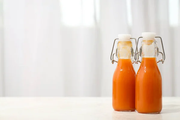 Concept Healthy Nutrition Diet Carrot Juice — Stock Photo, Image