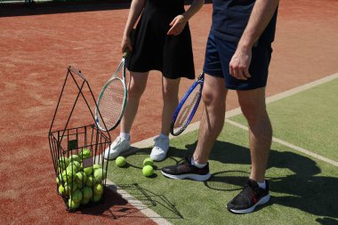 Spor ve spor yaşam tarzı kavramı - tenis