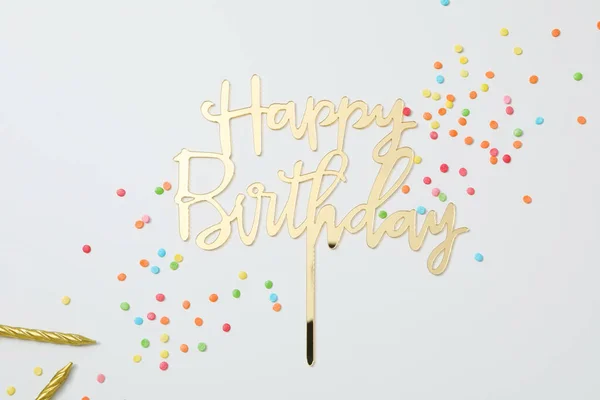 Concept Birthday Words Happy Birthday Celebration Composition — Stock Photo, Image