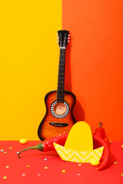 Composition Cinco Mayo Mexican National Holiday — 스톡 사진
