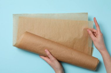 Pişirme ve pişirme için aksesuar kavramı - pişirme kağıdı