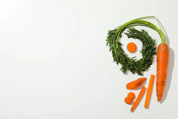 Zanahoria Fresca Alimentos Para Dieta Alimentación Saludable — Foto de Stock