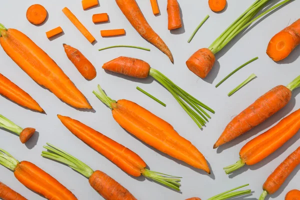 Zanahoria Fresca Alimentos Para Dieta Alimentación Saludable — Foto de Stock
