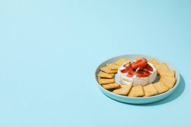 Lezzetli Fransız yemeği kavramı - Camembert peyniri