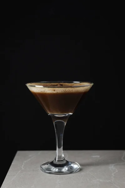 stock image Espresso martini cocktail, delicious alcohol drink, dessert cocktail