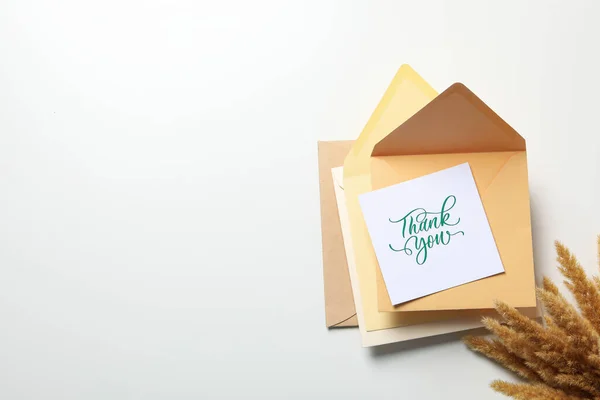 Worte Der Dankbarkeit Dankbarkeit Konzept Text Danke — Stockfoto