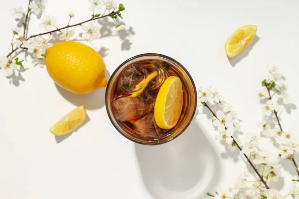 Ice Tea Drink Refreshing Hot Summer Weather — Stock Photo, Image