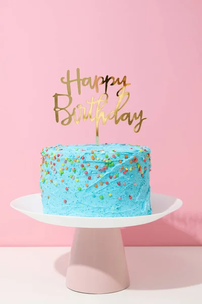 Concept Happy Birthday Holiday Birthday Cake — Stock Photo, Image