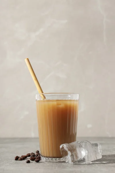 Cold Drink Refreshing Ice Coffee Fresh Summer Drink — Stock Photo, Image