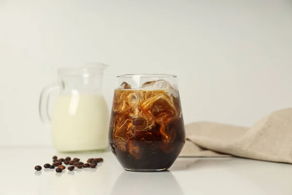Холодный Напиток Освежения Ледяной Кофе Свежий Летний Напиток — стоковое фото