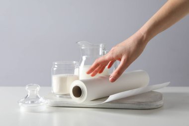 Pişirme ve pişirme için aksesuar kavramı - pişirme kağıdı