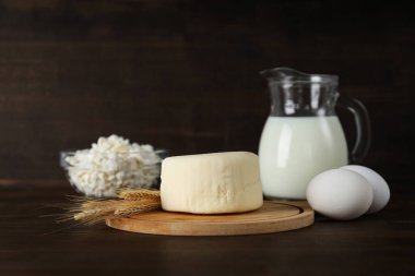 Lezzetli gıda kavramı - farklı süt ürünleri