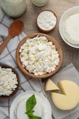 Lezzetli gıda kavramı - farklı süt ürünleri