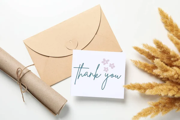 Słowa Wdzięczności Koncepcja Wdzięczności Tekst Dziękuję — Zdjęcie stockowe