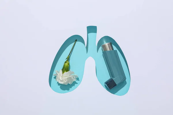 Światowy Dzień Astmy Koncepcja Leczenia Alergii Astma — Zdjęcie stockowe