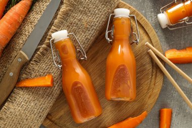 Havuç suyu ile sağlıklı beslenme ve diyet kavramı