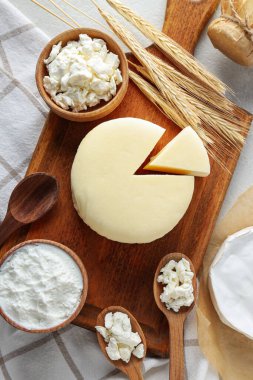 Lezzetli gıda kavramı - farklı süt ürünleri