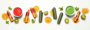 Lezzetli ve tatlı yiyecek kavramı - Pastille