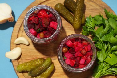 Lezzetli yemekler, soğuk yemekler, salata.