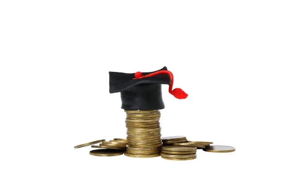 stock image Concept of graduation, isolated on white background