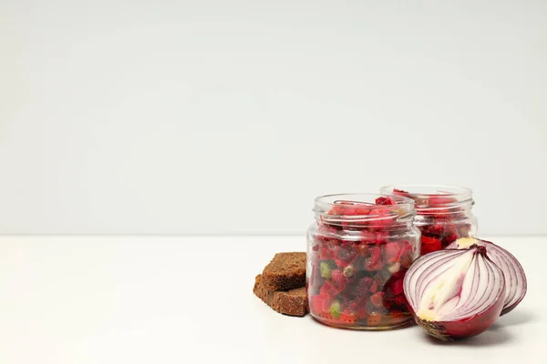 Концепция Вкусной Пищи Холодное Блюдо Салат Винегрета — стоковое фото