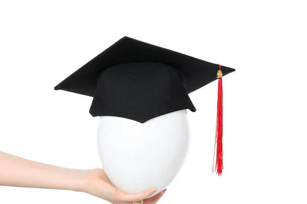 Concept Graduation Isolated White Background — Stock Photo, Image