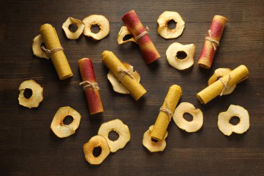 Lezzetli ve tatlı yiyecek kavramı - Pastille