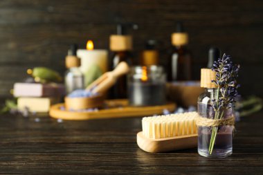 Cilt ve yüz bakımı kavramı, lavanta kozmetik