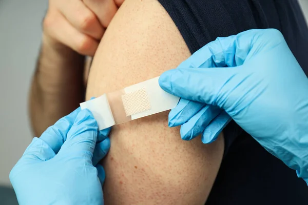 Concept Soins Santé Application Vaccin — Photo