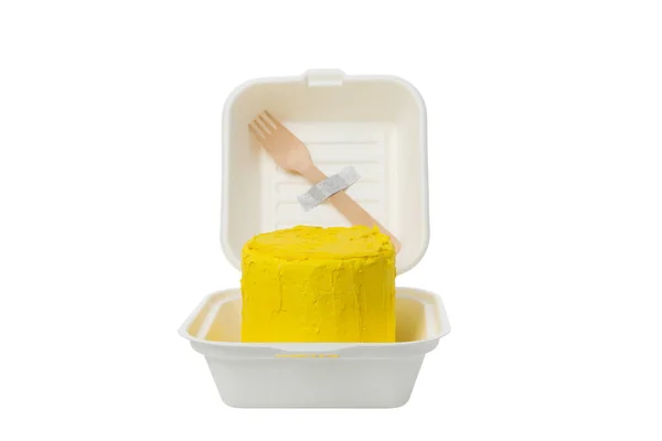 Png Concept Congratulation Celebration Bento Cake Box — Stock Photo, Image