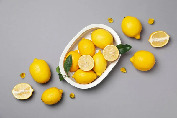 Konzept Der Schmackhaften Zitrusfrüchte Köstliche Zitrone — Stockfoto