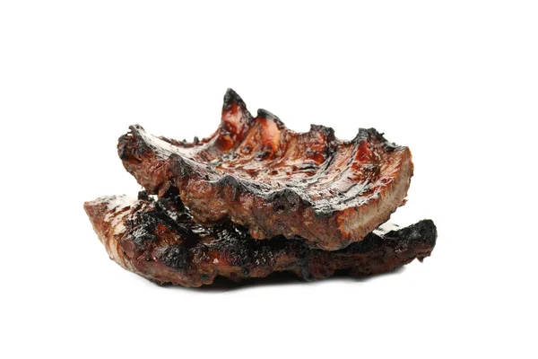 Png Carne Sabrosa Barbacoa Aislada Sobre Fondo Blanco —  Fotos de Stock