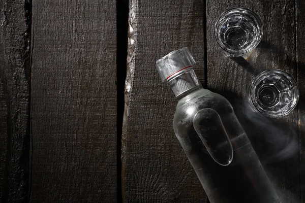 Koncept Silného Alkoholického Nápoje Vodka Alkoholu — Stock fotografie