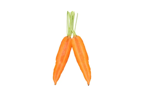 Png Fresh Carrot Ізольована Білому Тлі — стокове фото