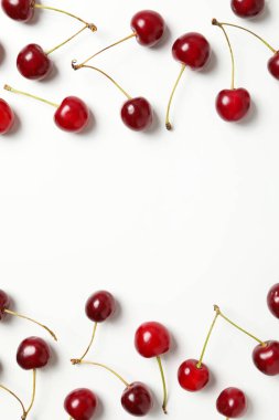 Taze yaz yemeği kavramı - lezzetli kiraz