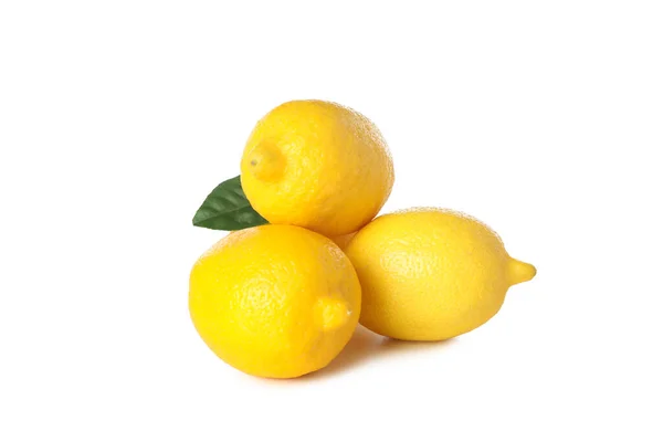 Png Цитрусові Смачний Лимон Ізольований Білому Тлі — стокове фото