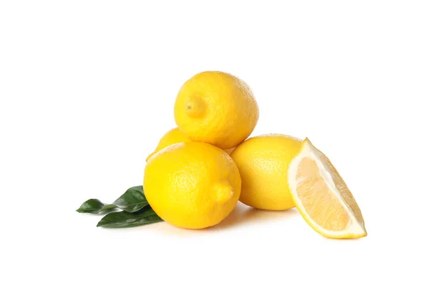 Png Cítricos Delicioso Limón Aislado Sobre Fondo Blanco — Foto de Stock