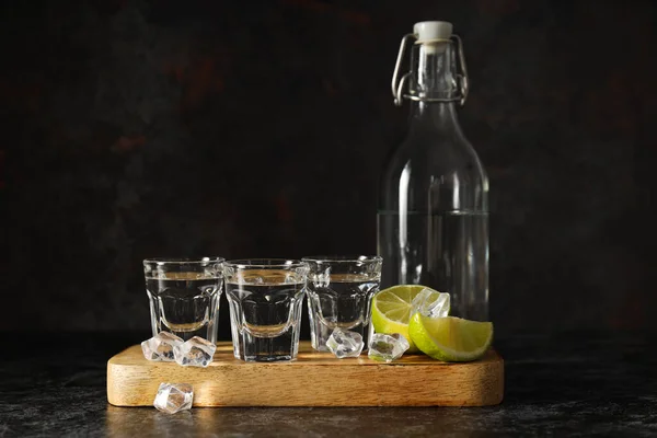 Begreppet Stark Alkoholhaltig Dryck Vodka Dryck — Stockfoto