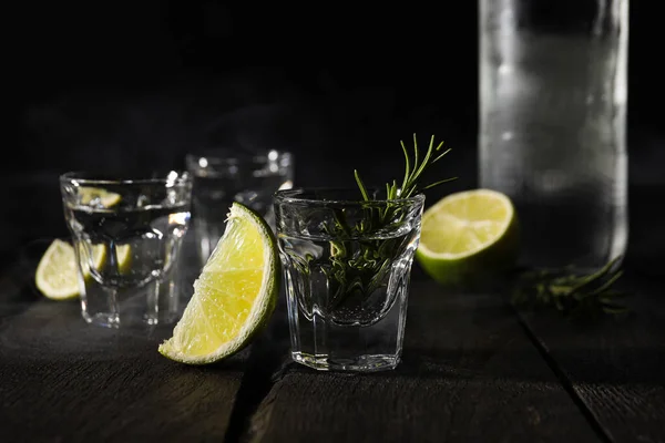 Begreppet Stark Alkoholhaltig Dryck Vodka Dryck — Stockfoto