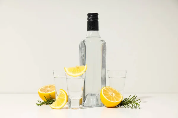Sert Alkollü Içecek Kavramı Votka Içeceği — Stok fotoğraf