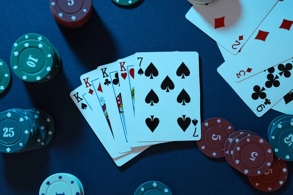 Kumar Anlayışı Poker Oyunu Poker Aksesuarları — Stok fotoğraf